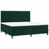Maison Exclusive - Sommier à lattes de lit matelas et LED Vert foncé 200x200 cm