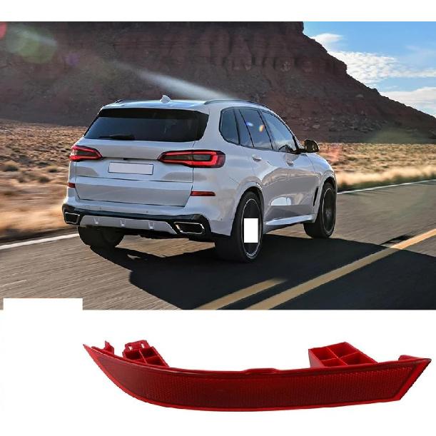 Car rear bumper reflector light for B&MW X5 G05 M50iX 2018-2022 RedRearLeft Car rear bumper reflective strip Rear bumper reflector light reflector
