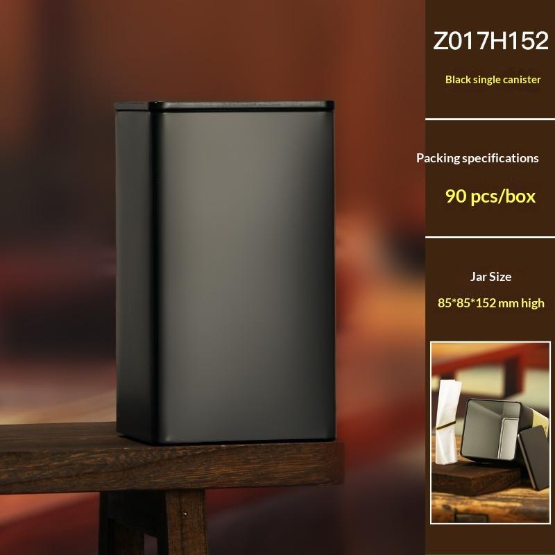 Coffee Bean Tea Leaf Sugar Storage Jar Empty Tea Tinplate Container Condiment,Coffee Bean Pot Containers Desktop Tea Bag Tin