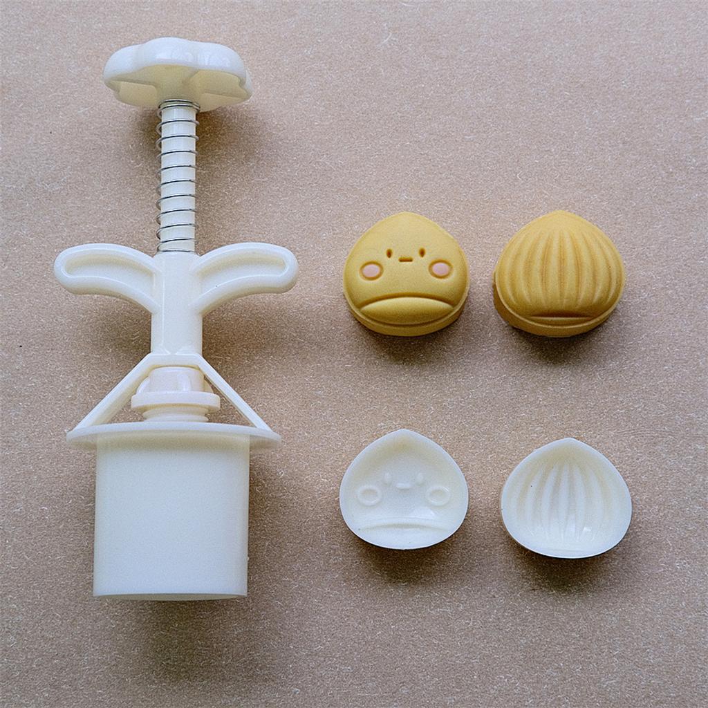 Unique Chestnut Shape Pastries Embosser Mooncake Molds With Unique Chestnut Patterns for Creative Desserts