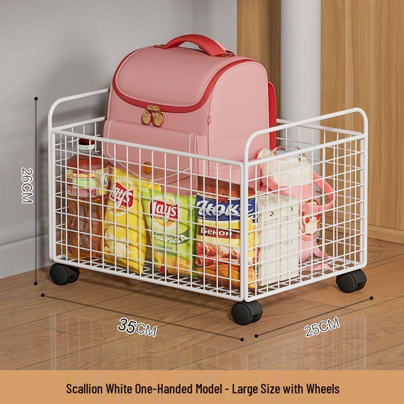 Rolling Under-Desk Bookshelf: Mobile Book and Storage Rack