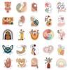 50 Boho Style Series Bohemian Graffiti Stickers, Laptop Phone