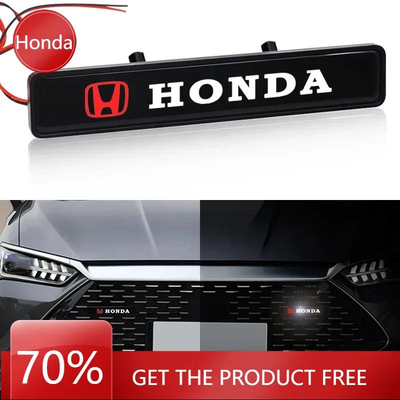 Pro Honda Auto LED Přední Mřížka Kapoty Znak Odznak Dekorativní Světlo Pro Honda Civic Mugen Accord Odyssey JAZZ CRV Fit Hrv Jazz CBR