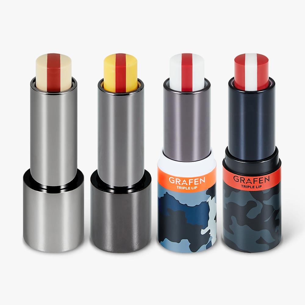 

Grafen Triple Lip™ 4,3 г [Handsome Lip/Colored Lip/Lip Sense/Naked] [Мужской красочный бальзам для губ] Handsome Lip (Natural Color)