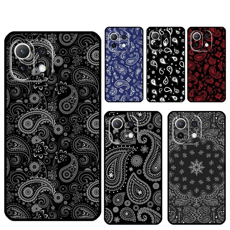Paisley Bandana Cover For Xiaomi 13 14 15 Ultra 11T 12T 13T 14T Pro POCO X7 Pro X3 X5 X6 M6 F5 F6 Pro Case