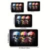Artistic Skull Design Doormat, Polyester Non-Slip Machine Washable Rug for Entryway Living Room Bedroom Kitchen Decor