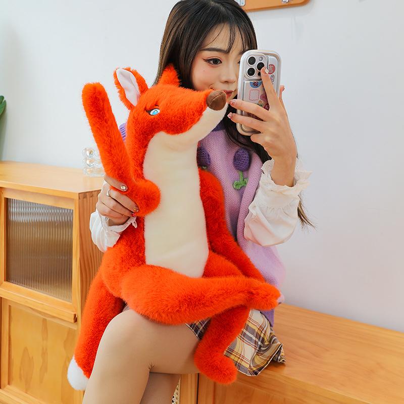 Fox Throw Pillow Plush Doll Ugly Cute Forest Animal Doll Mall Gift Exchange Doll