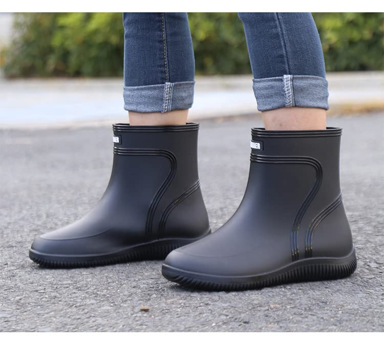 Rain Sizes Waterproof Rain Suitable for Rainy Easy To Walk School Sizes [FleurUneffe] Shoes, 28, 27.5, 27, 26.5, 24, 23.5cm, Men's & Women's, Boots,
