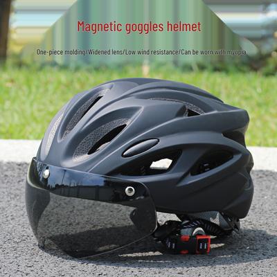 Unisex Mountainbike-Helm mit Magnetschnalle & Brille