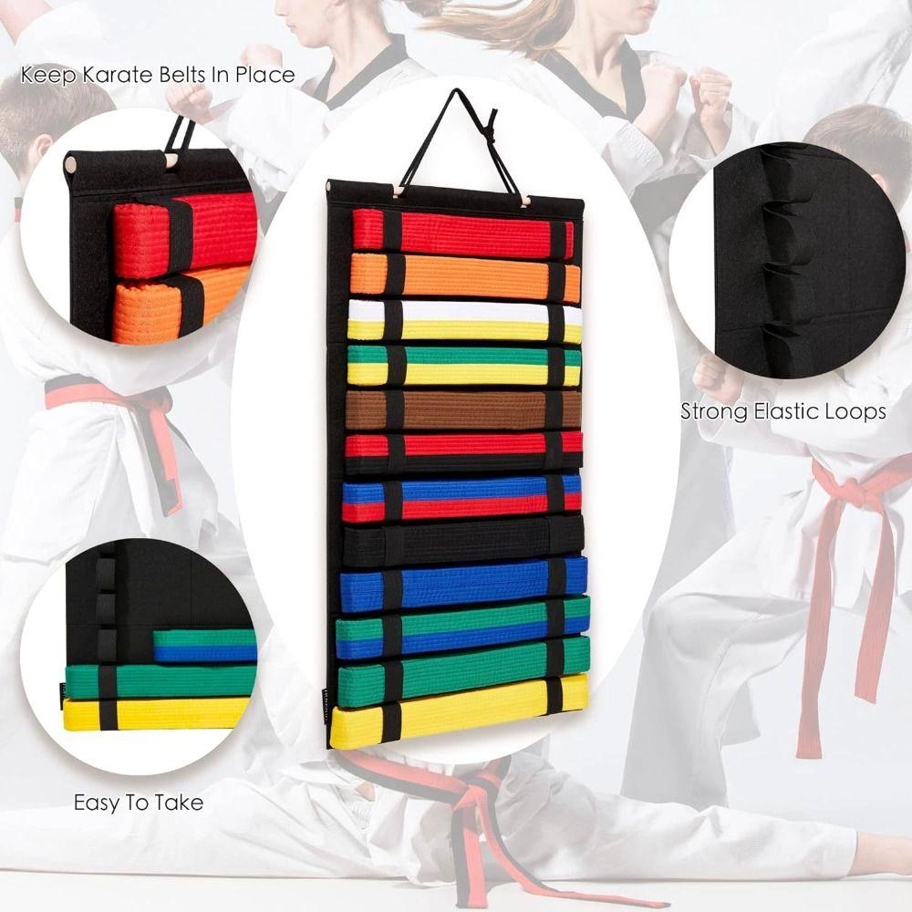 Durable Rack Karate Belt Display Belt Storage Taekwondo Belt Holder  Collection