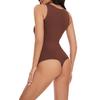 Women's Fashionable Tight-Fitting Body Shaping Vest, Color Round Neck Jumpsuit/Pants Shapewear