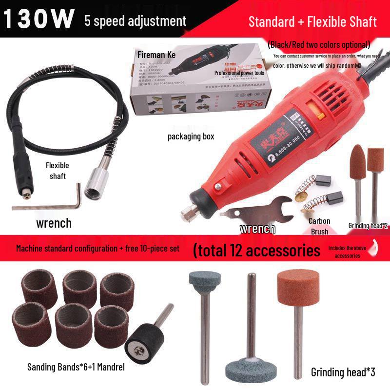 Copper Electric Grinder Pen for Wood, Jade, and Root Carving – Miniature Electric Drill and Grinding Tool