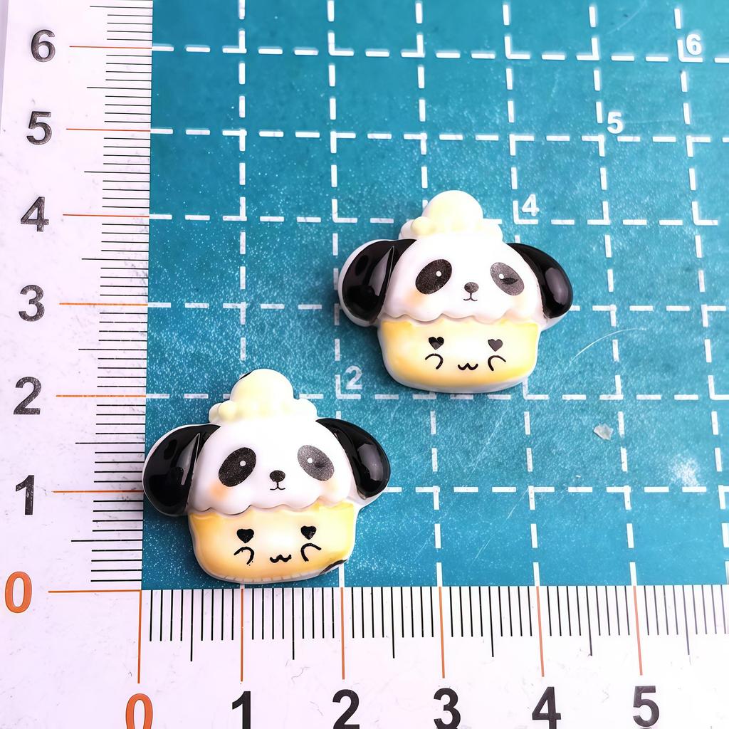 DIY Candy Toy Resin Accessories: Cartoon Puppy, Panda, Cat Cream Glue for Phone Cases.