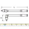 Daytona Motorcycle Tool Spinner Handle, Long, 375mm, 3/8-inch Drive, 18601