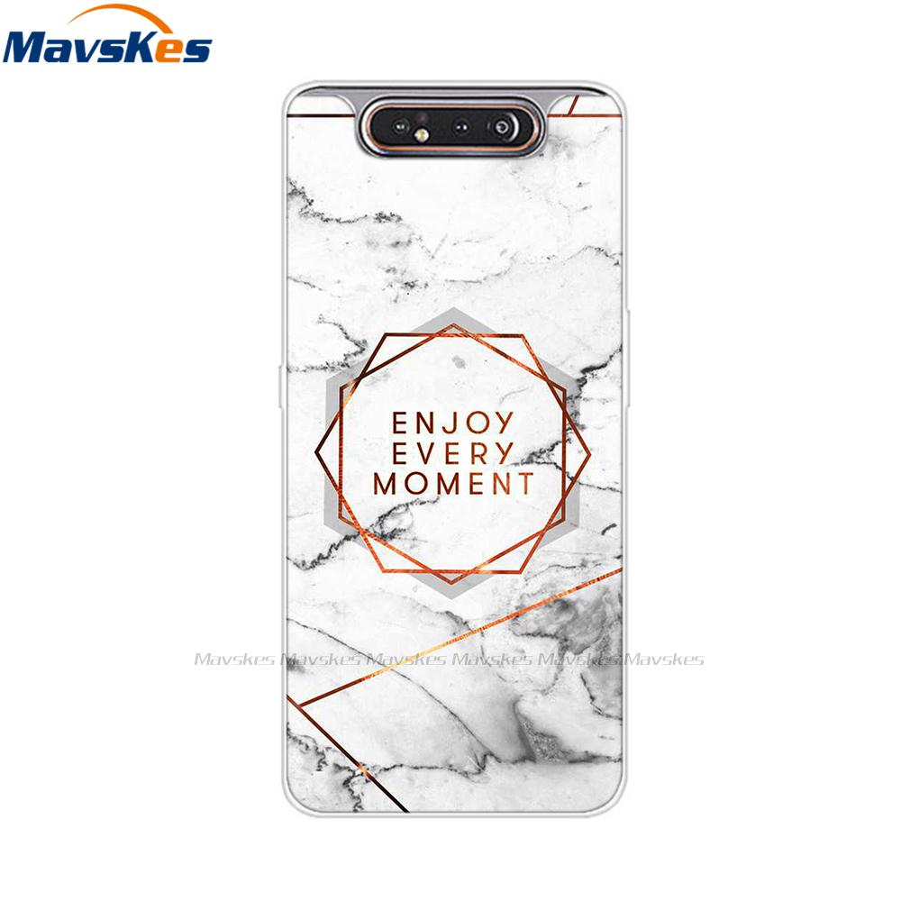 Per Samsung Galaxy A80 Custodia A805 Silicone Morbido TPU Custodia per Telefono Per Samsung A80 2019 A 80 GalaxyA80 A805F A805 SM-A805F/DS Copertura