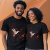 Hummingbird Graphic T Shirt Bird Art Tee Nature Design with Music Notes