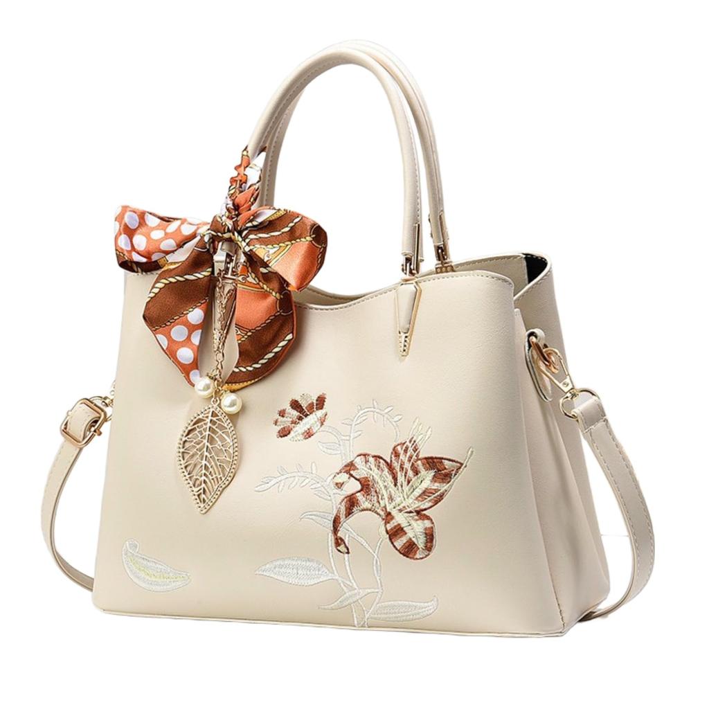 Shoulder Bag for Large Tote Suitable for Ceremony Embroidered Print [GDGZJJD] Women, 3-way Crossbody, Handbag, Capacity, Waterproof, Bag, Hand-held,