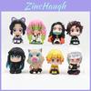 Adorable 8 Piece Q Version Sitting Demon Slayer Nezuko Toy Doll Capsule Figures Collection