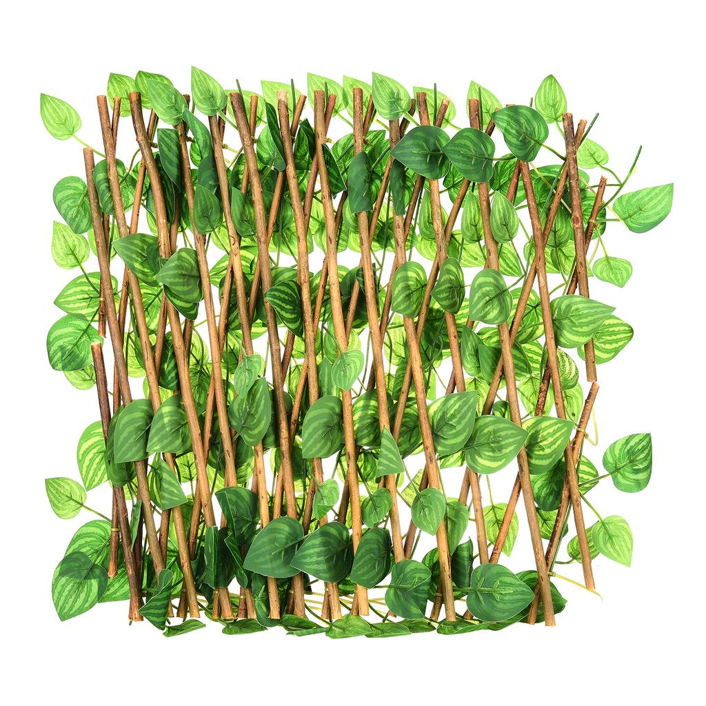 Simulation Fence Patio Fence Plant Fence Wood Garden Decoration Wooden Fence Retractable Fence