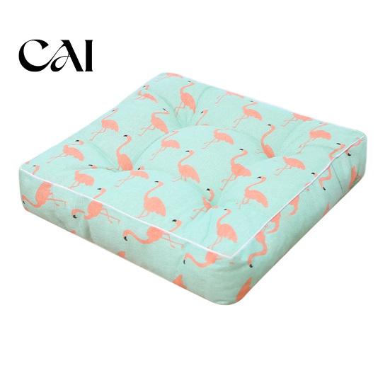 Universal Chair Cushion for Home Office Modern Stylish Cushion, Ultra Soft Square Geometric or High-elastic PP Cotton Pad Plant Prints, 15.75"x15.75"