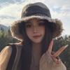 Retro Cowboy Fisherman Hat Children Summer Big Head Circumference Bucket Basin Hat Old Sunshade Sunscreen Small Face Hat