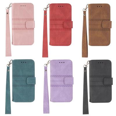 Japanese and Korean Fashion Style Full-Cover Leather Case for Apple Samsung S22 - Anti-Fall Flip Notebook Cover