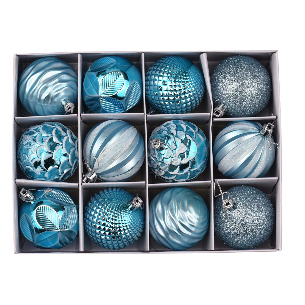 Christmas Hanging Balls Set of 12 Christmas Decoration Ball for Christmas Props Ornaments Party Decoration