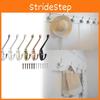 Modern Zinc Alloy Double Coat Hook For Bathroom And Closet Storage