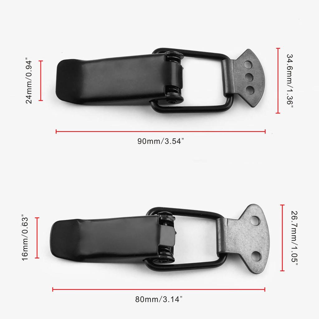 2 Set Car Bumper Security Hook Lock Clips Universal Quick Release Hook Clips for Automobile Repacking