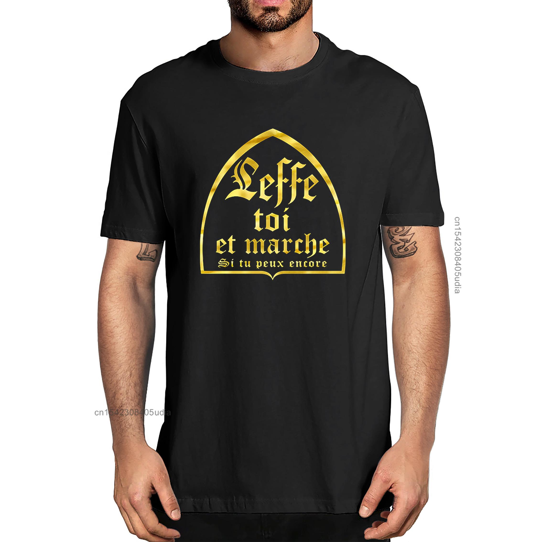 

Унисекс Футболки Leffe-Yourself And Walk If You Still Can Французский Текст Юмор Любители Пива Алкоголя Выпивки Мужская Хлопковая Футболка ... S разноцветный