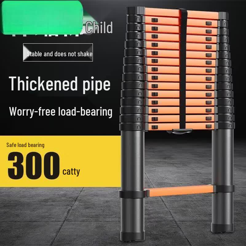 Manheng Thickened Carbon Steel Telescopic Ladder