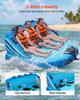 Towable Tubes for Boating, 3-Rider Inflatable Towable Tube for Boat to Pull, 231 kg Capacity Water Sports Boating Tubes - with Full Nylon Cover, Dual