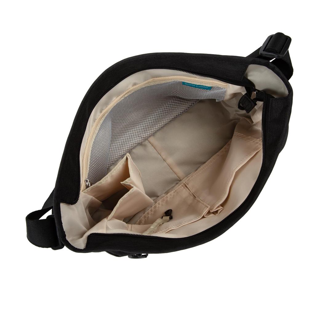 Schultertasche Schwarz [Weltreisender], AV, Horizontal, 9L, Lässig, 58922,