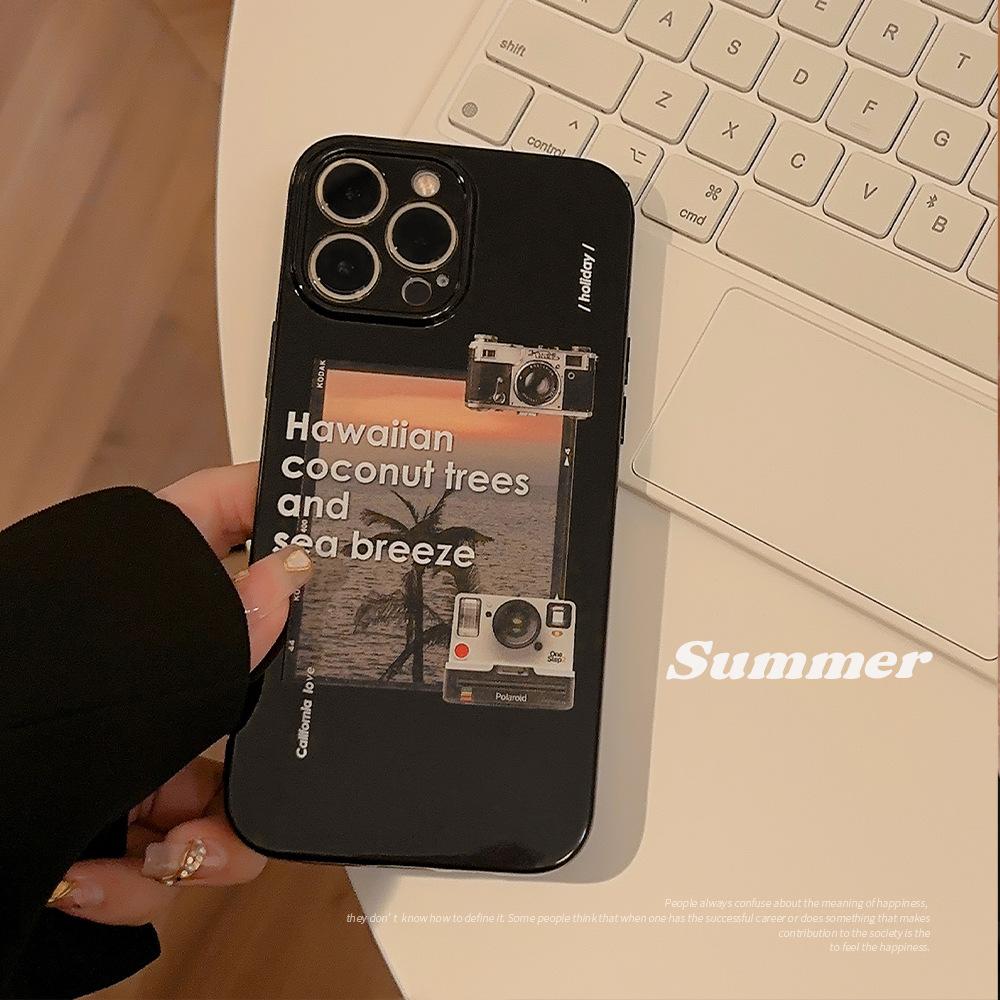 Illustration IPhone 16 IPhone Case 11 Black 13 Silicone 12 Suitable for 15pro Max Soft
