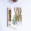 Paraffin Wax Non-Toxic Gold Color Curved Shape Number Candles for Birthday Wedding New Year Celebrations and Parties