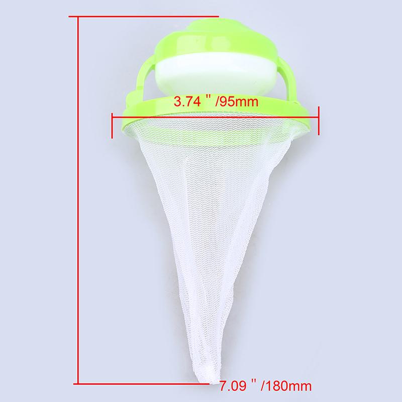 Schwimmendes Haarfilter-Netzbeutel für Waschmaschine Wiederverwendbarer Wäsche-Fussel-Fänger Netzbeutel Haarentferner für Tierhaare zur Kleiderreinigung Tu