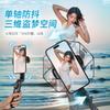 Handheld Foldable Single-Axis Gimbal Stabilizer Image Stabilization Tripod Mobile Phone Stand Selfie Pole (ABS Stainless Steel)