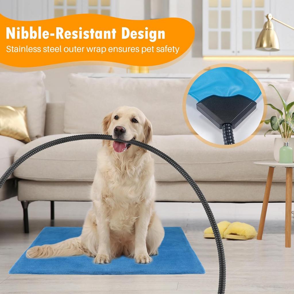 Pet Heating Pad for Cat Heating Pad Indoor Self Heating Cat Pad with 6 Adjustable Temperature & 5 Timers, Dog Heating Pad Waterproof Heated Dog Bed