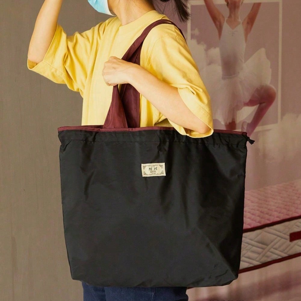 Supermarket Shopping Bag,Reusable Grocery Bags- Large Capacity Foldable Grocery Tote With Adjustable Shoulder Strap