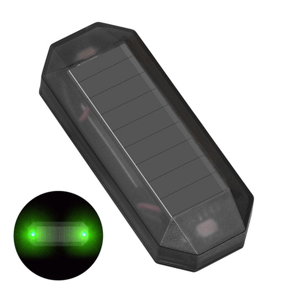 

Электромобиль Велосипед Мини Стробоскоп Предупреждающий Свет Противоугонная Сигнальная Лампа Автомобиль Солнечный Светодиодный Свет Green