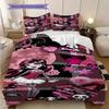 Monster High Fantasy Style Three-piece set (1 * duvet cover + 2 * pillowcase, without core) 2D Flat Bedding set Christmas birthday gift