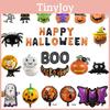Halloween Balloon Set Spider Bat And Pumpkin Aluminum Foil Balloons For Decorations