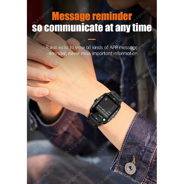 2025 Sport Smart Watch For Men 1.96'' Screen Blood Oxygen Bluetooth Call Watch 100+Sport Waterproof Smartwatch Man Reloj Hombre
