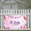 Vibrant Baby Shower Wall Background Banner for Baby Shower Family gathering Friends event