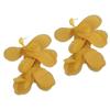 Lightweight Chiffon Flower and Beaded Dangle Earrings Ear Rings Fashion Accessories for Vacation and Everyday Wear