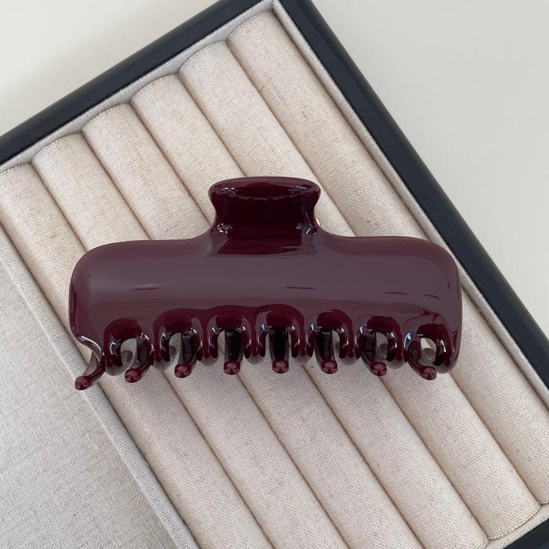 Korean Style Acetate Hair Claw Clip for Women - Jelly Design Bun/Bangs Accessory