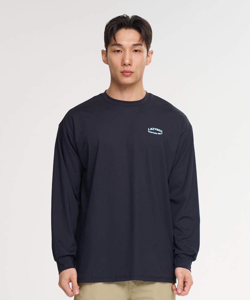 Leijibi Dry-Cooling Oversized Long Sleeve Rash Guard M Black