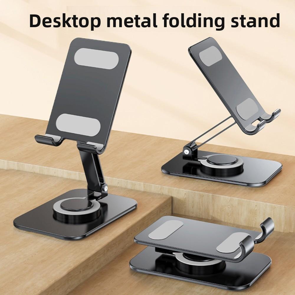 Opvouwbare Mobiele Telefoonhouder Stand 360° Roterende Tafel Celtelefoon Stand Tablet