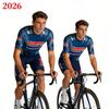 Soudal Quick Step Wielertrui Set Zomer Wielerkleding Heren Racefiets Shirts Top Pak Fietsbroek Bib Kit MTB Kleding