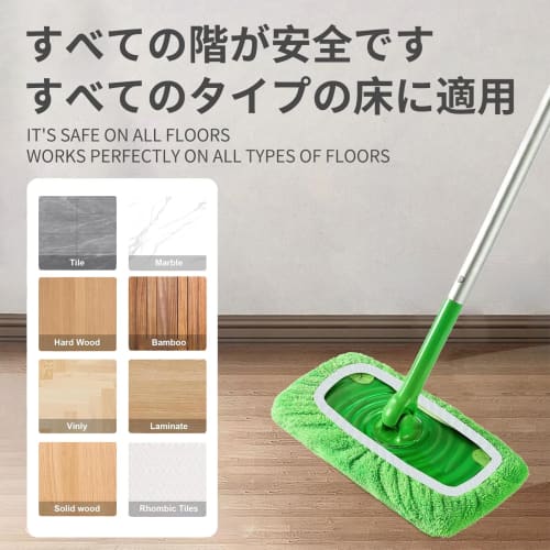 ZeniMart Floor Mop Replacement Cloths, Universal Microfiber Replacement Mop Pads for Swiffer, Easy To Replace, Wet/Dry Use, 25 X 12 Cm, Pack of 6